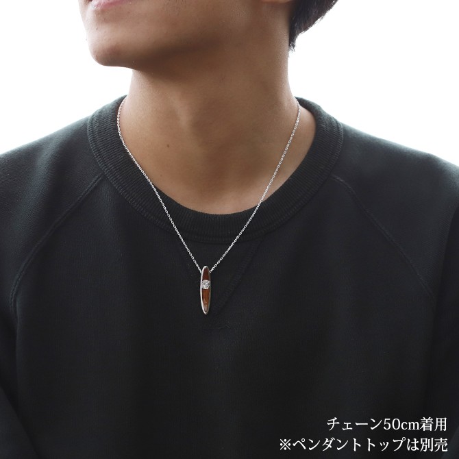 ネックレス チェーン のみ 長さ 40cm 45cm 50cm シルバー925 4面カットあずき 小豆 レディース メンズ 太さ1.6mm ハワイアンジュエリー SCL50-4C 関連画像4