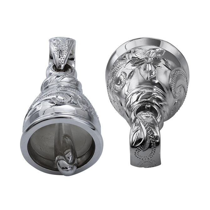 ハワイアンジュエリー ペアネックレス 誕生石入れ可 2個セット シルバー925 ベル 鐘 ハワジュ 40代 50代 30代 20代 ハワイアンジュエリー ペアネックレス 誕生石入れ可 2個セット シルバー925 ベル 鐘 ハワジュ 40代 50代 30代 20代