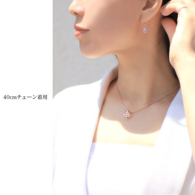 ハワイアンジュエリー ネックレス ハート プルメリア レディース