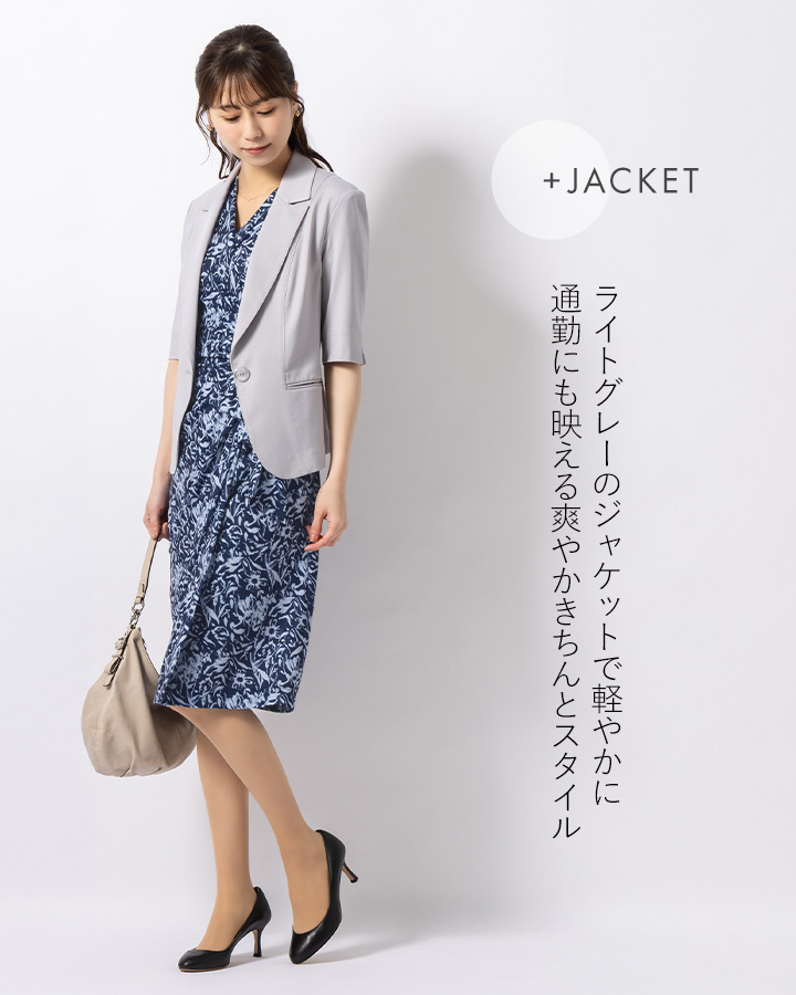 mimigrant ワンピース ソフィア セミラップ シルエットフローラ opc3a
