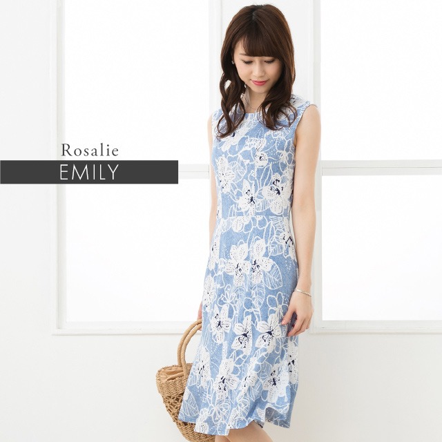 【新品未使用品】M'SGRACY ノースリーブワンピース38サイズ エムズグレイシー ワンピース ノースリーブ 紺 サイズ38 M´S GRACY