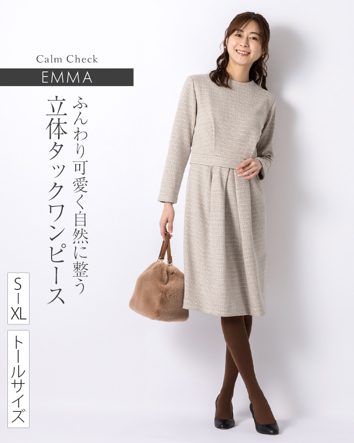 mimigrant ワンピース エマ カームチェック oph1l-050001 きれいめ 30