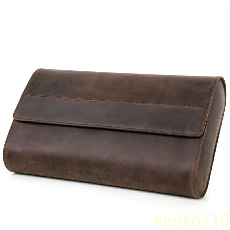 送料無料】腕時計ケース 本革 牛革 時計ケース 8 本用 長方形 ウオッチ