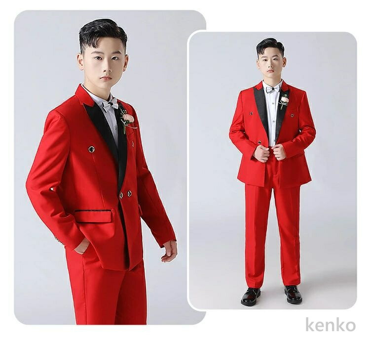 送料無料】卒業式 男の子 スーツ5点セット 140 150 160 170 180 大きい