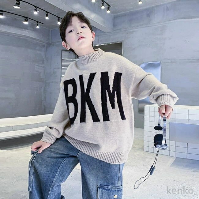 【送料無料】春 秋 冬  トップス 子供服 長袖 ニット セーター  厚手 シンプル  暖かい トップス 北欧 男の子 女の子 おしゃれ  高級感  ベビー服 子ども服