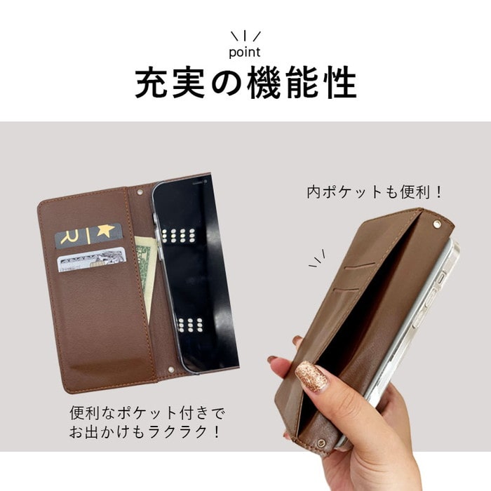 iPhone16e ケース スマホケース アイフォン 16e 手帳型 おしゃれ チェック柄 カバー 携帯ケース ショルダー 抗菌 日本製 | iPhone XR | 08