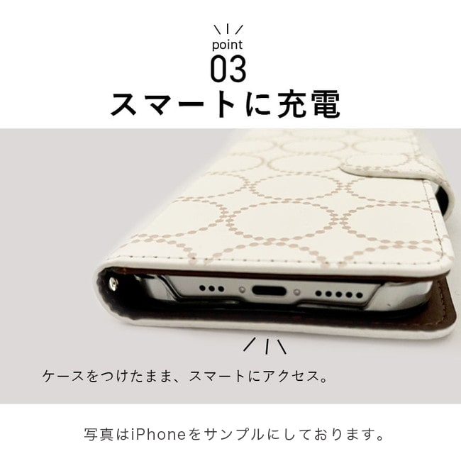 arrows We ケース アローズWe スマホケース FCG01 F-51B A101FC 手帳型 タンバリン柄 ショルダー おしゃれ 全機種対応 携帯ケース スマホ カバー 抗菌 日本製 | arrows | 10