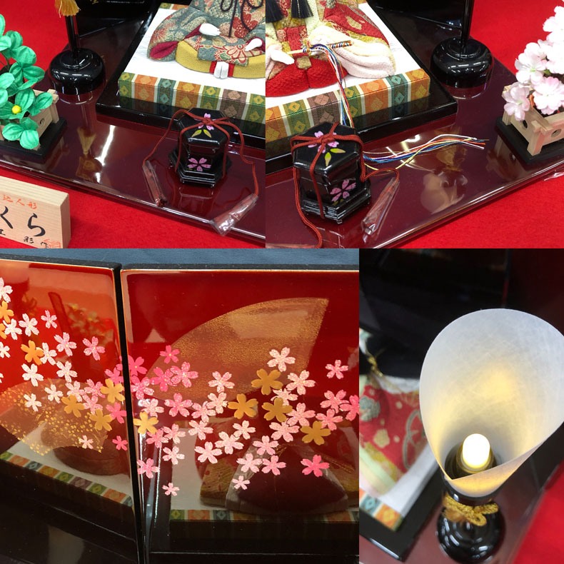 旬！淡いピンクのお雛様が可愛い！ひな人形セット さくら大里彩作 旬