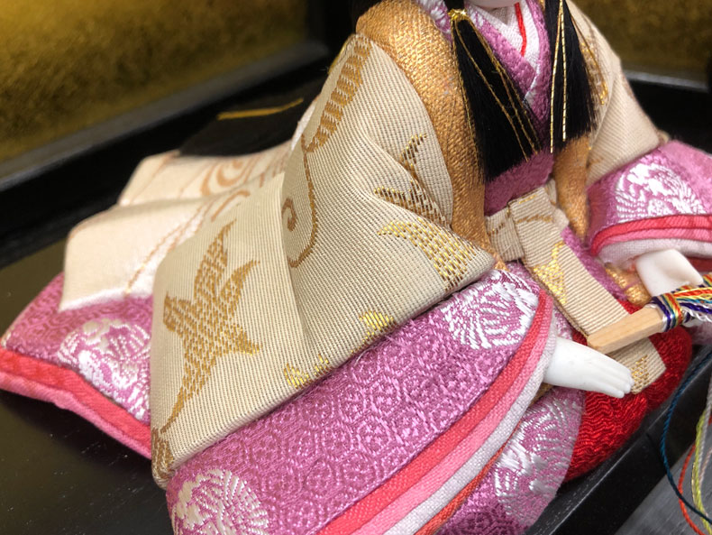 人形師 大里 彩 作 木目込み親王飾り「さくら 7102」 雛人形 ひな人形