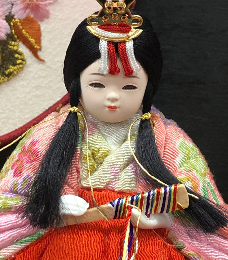 雛人形 壽雛 京甫作 親王飾り 雛飾り ひな祭り おひなさま 桜 固定式 台付き 雛匠 京甫 作 木目込み親王飾り「恋桜」 雛人形 ひな人形 おひなさま