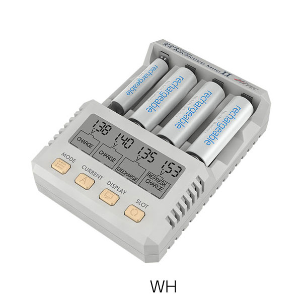 HiTEC ハイテック AA/AAA チャージャー X4 アドバンス ミニ2 BK WH