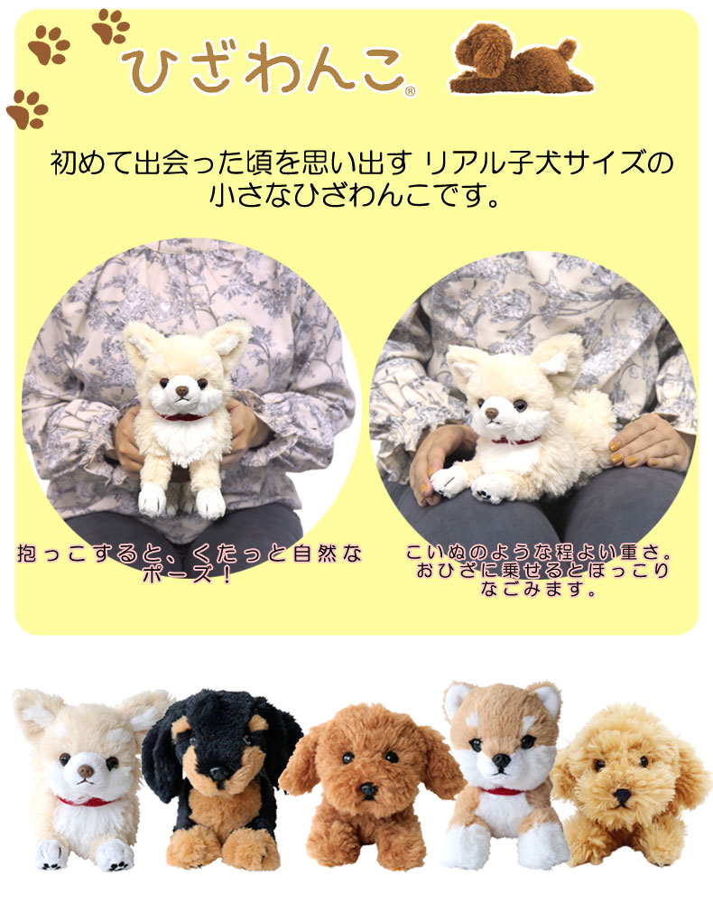 Sunlemon（サンレモン） ひざわんこSS ぬいぐるみ いぬ 犬 おもちゃ