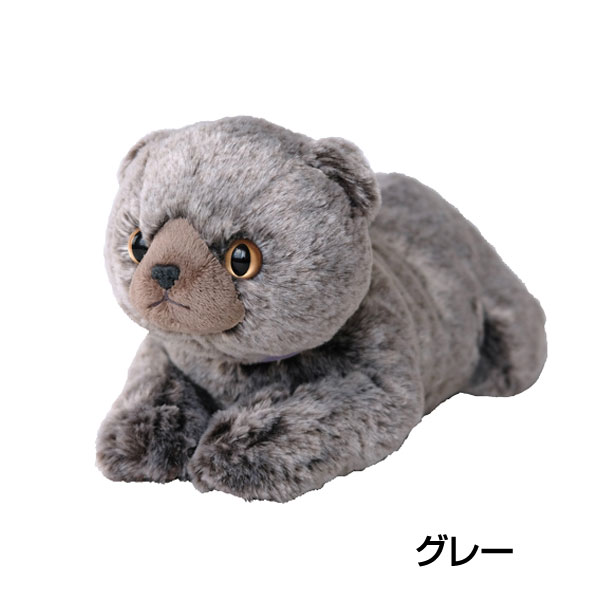 ひざねこ ぬいぐるみ 極もふ スコティッシュフォールド ホワイト