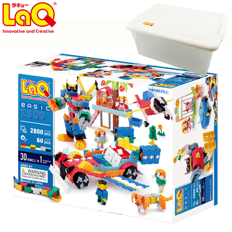 LaQ（ラキュー） ベーシック 2800 NEWプラスチックコンテナVer.パズル