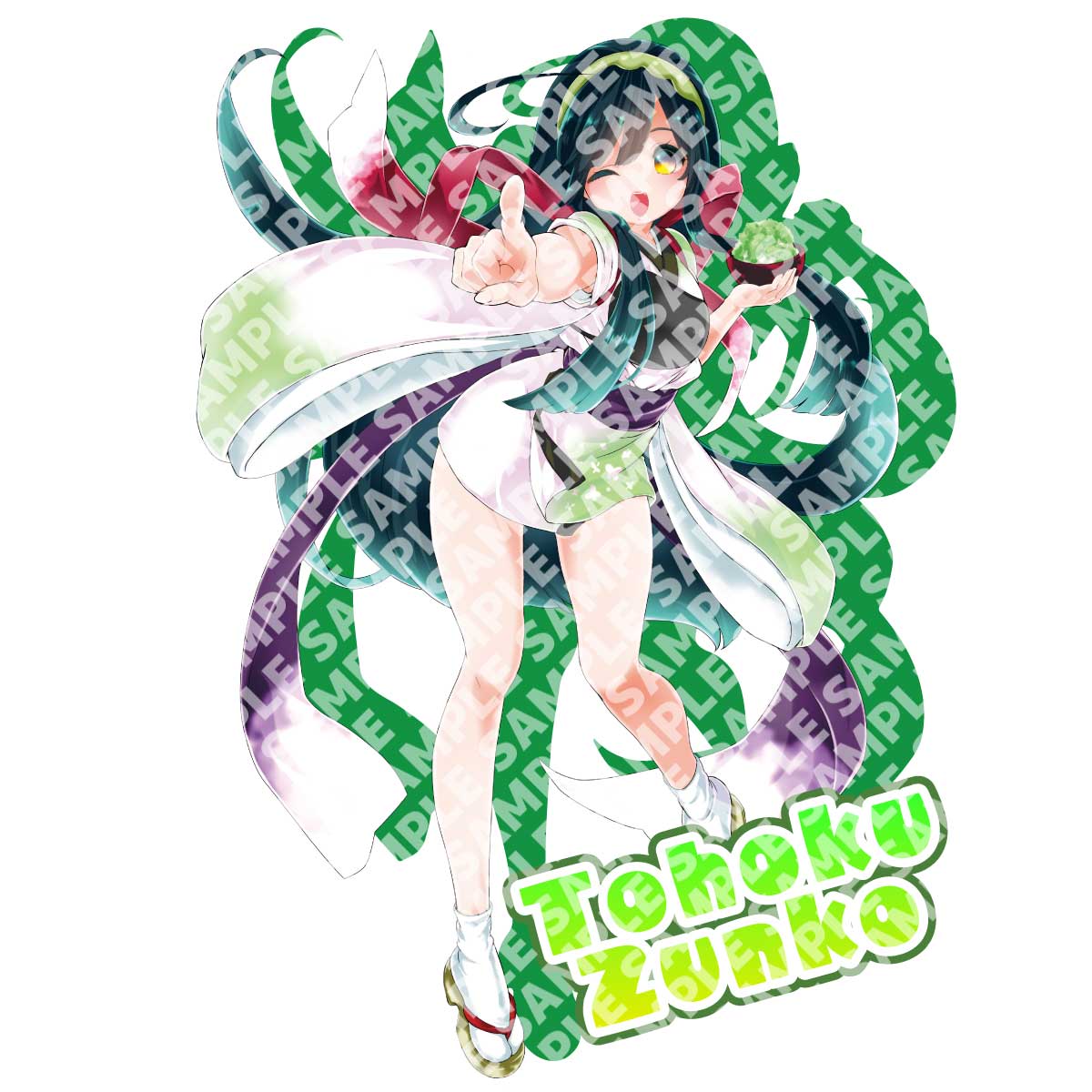 東北ずん子 グッズ パーカー プルパーカー キャラクターデザイン 小さめ から 大きめ まで サイズが選べる 男女兼用 Parker-zunko2-sample.jpg