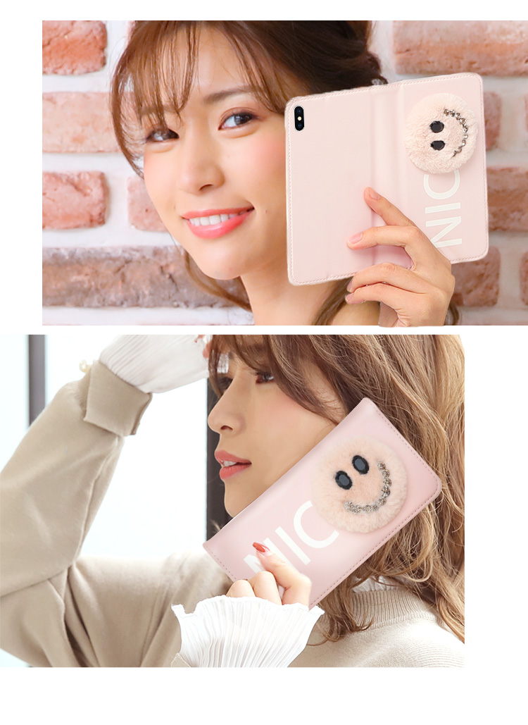 AQUOS wish SHG06 ケース スマホケース 手帳型ケース カバー 携帯ケース スマホカバー おしゃれ かわいい けいたいケース スマイル｜minacorporation｜07