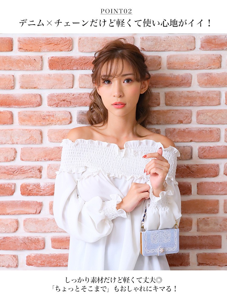 デニムリメイク☆首掛けケース☆ミニチャームネックレス 同時購入 チェーン取り付け 穴あけ ストラップ ジーンズ デニム