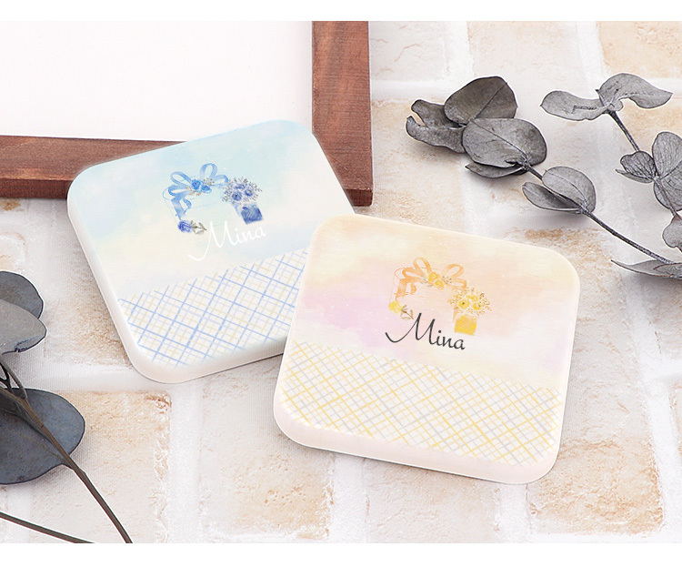 名入れ) 珪藻土コースター コースター おしゃれ オシャレ かわいい 丸