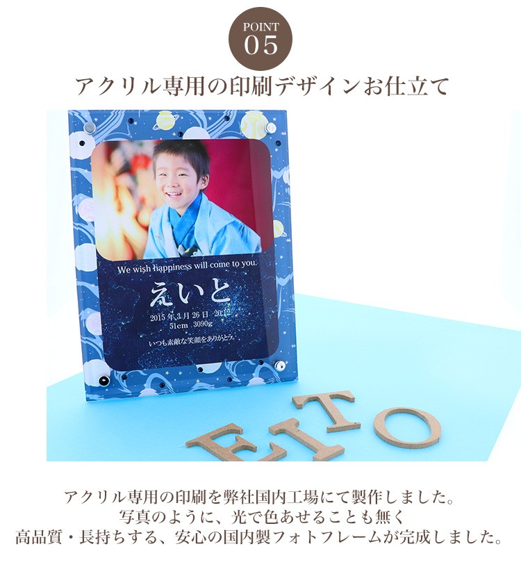 おしゃれ オーダーメイド フォトパネル フォトスタンド 写真立て 名