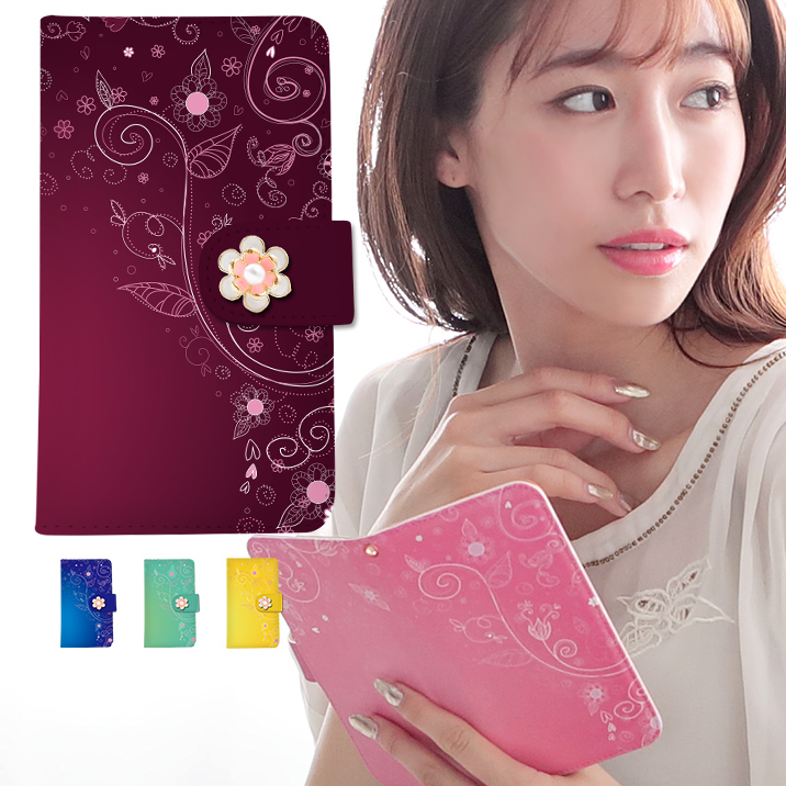 Redmi Note 10 JE XIG02 ケース スマホケース 手帳型ケース カバー 携帯ケース スマホカバー おしゃれ かわいい けいたいケース つた 花柄｜minacorporation