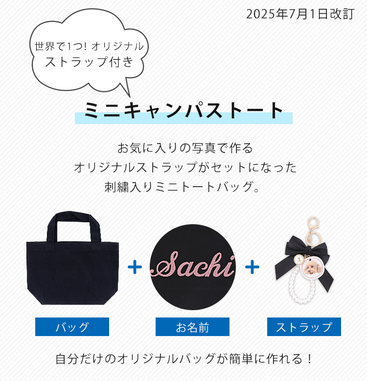 オリジナル商品) 名入れ トートバッグ キャンバス 刺繍 ネーム 名前