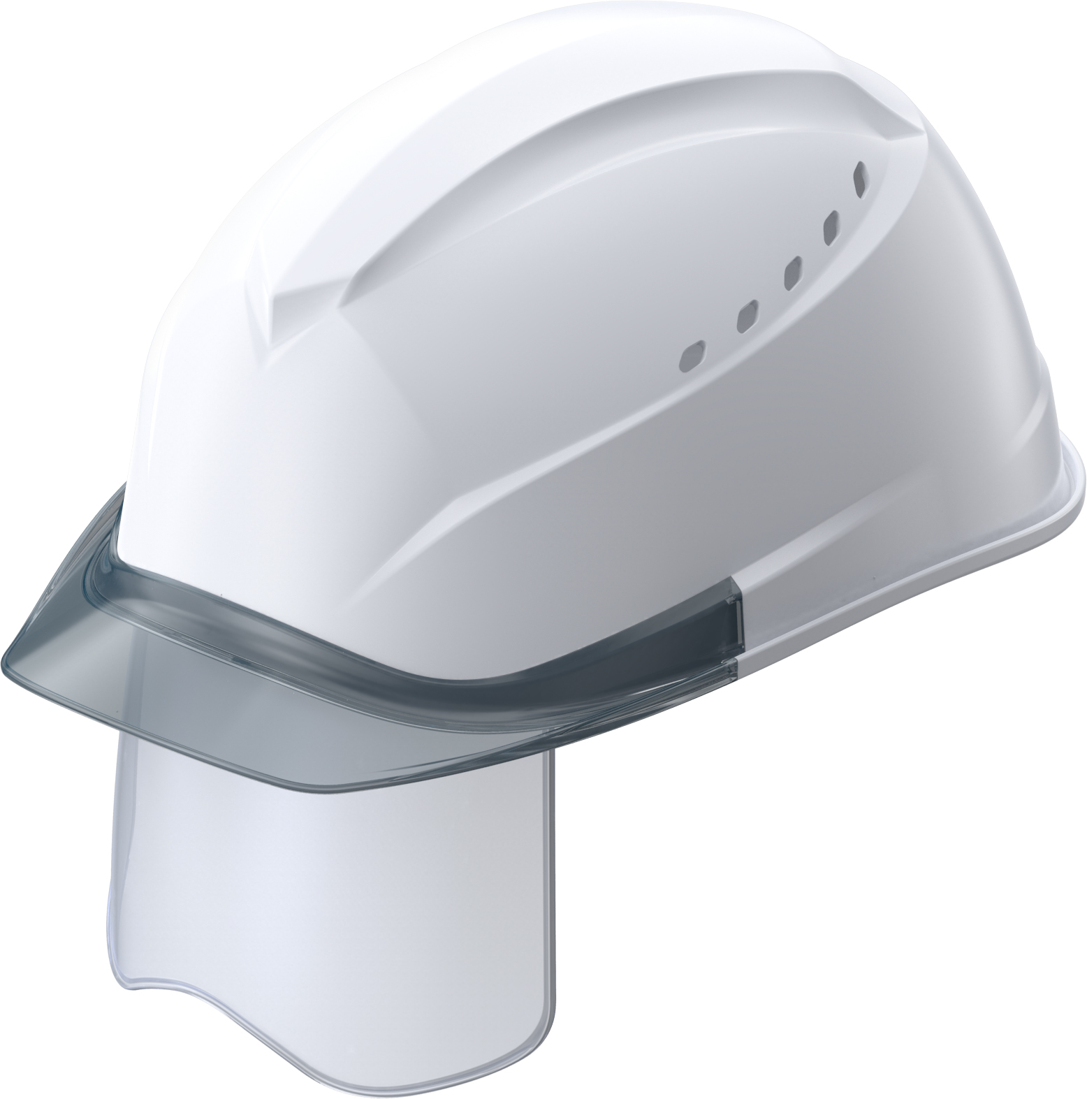 ヘルメット ST#01230VJ-SH型 通気孔あり 選べるバイザー シールド付