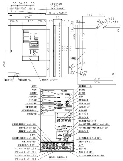 シンプルP-1シリーズP型1級受信機10回線露出型 BVJ10110HK パナソニック製 【自動火報報知設備】 : bvj10110hk : 命一番堂  - 通販 - Yahoo!ショッピング