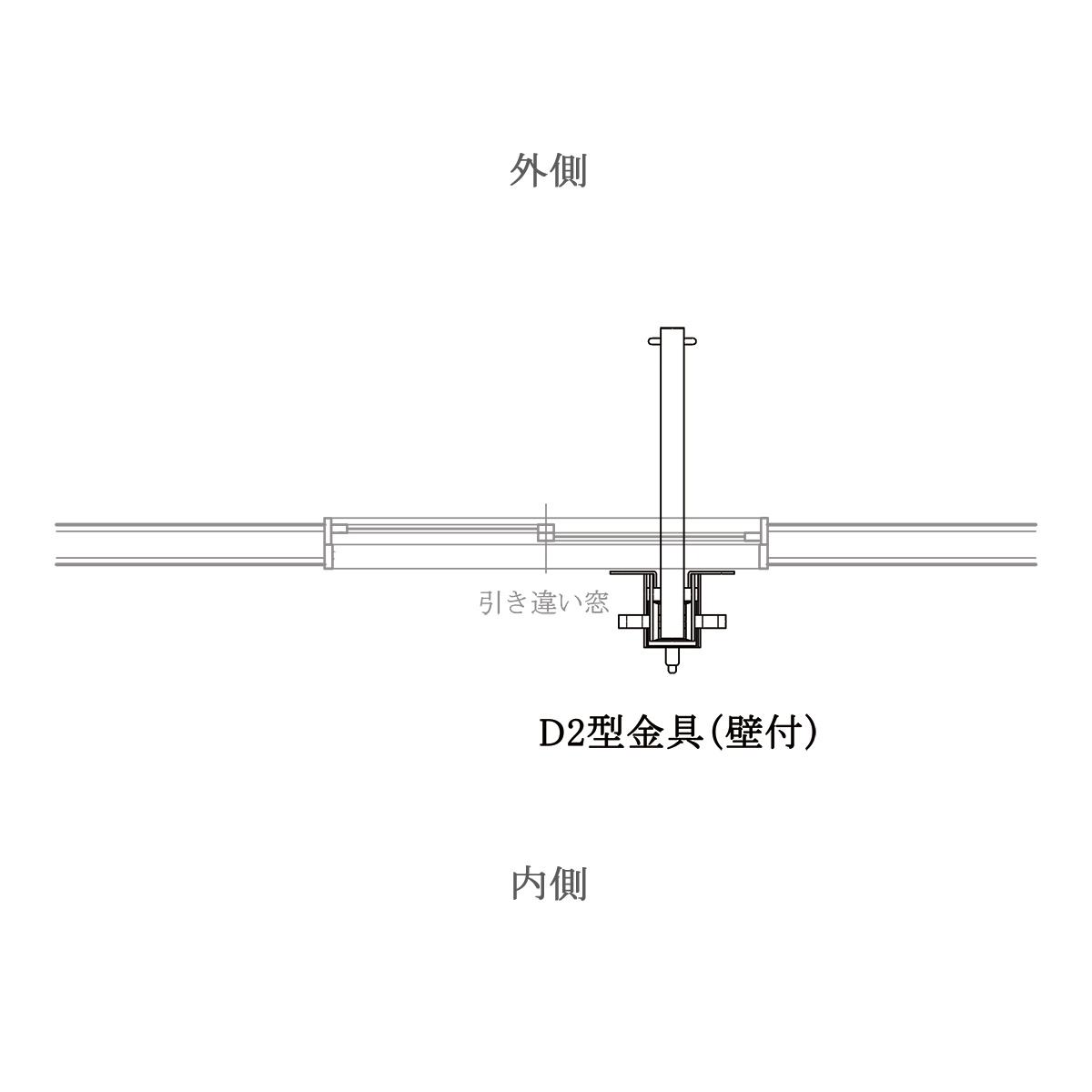 沸騰ブラドン 取付金具 Ｄ2型 D2-600壁付 アーム長600mm オリロー緩降