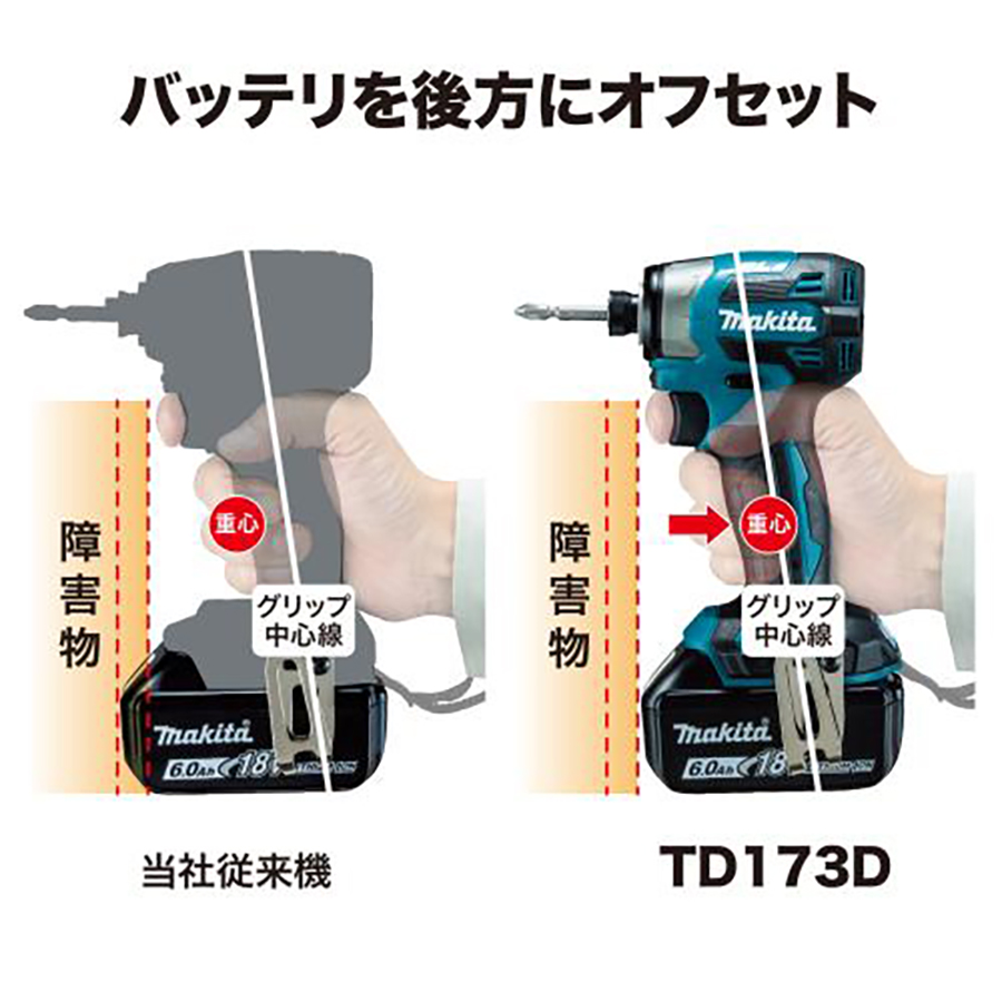 ДД【未使用】MAKITA マキタ インパクトドライバ 未使用品(S) 本体のみ コードレス式 18v 547084 TD173D ブルー 未使用 マキタ（makita） 充電式インパクトドライバ 18V 180N・m 本体のみ