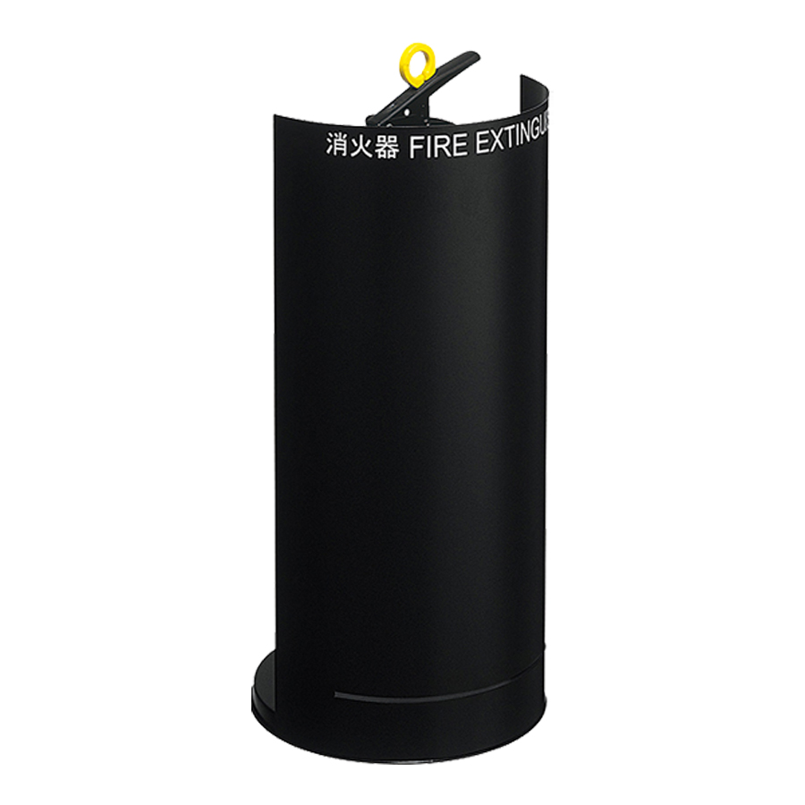 Union 消化器　カバー　おしゃれ　新品　未使用　ブラック 消火器収納ケース UFB-3F-2802N スチール ホワイト シルバー ブラック