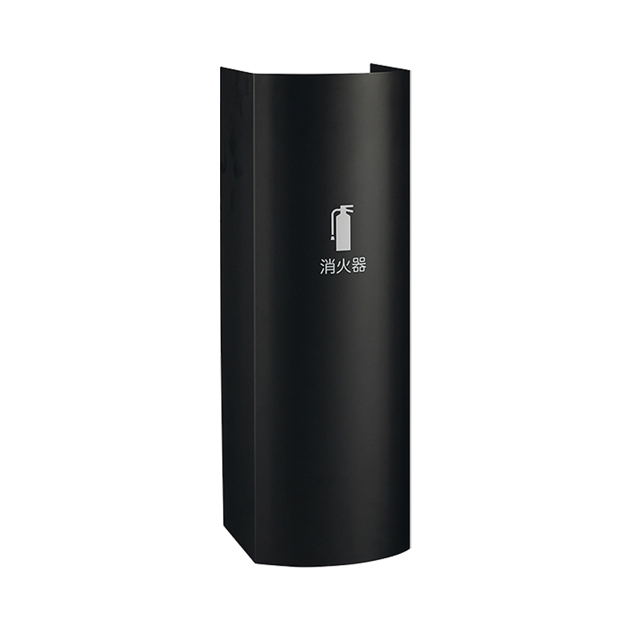 消火器収納ケース UFB-3F-3026 スチール ブラック ホワイト 据置型
