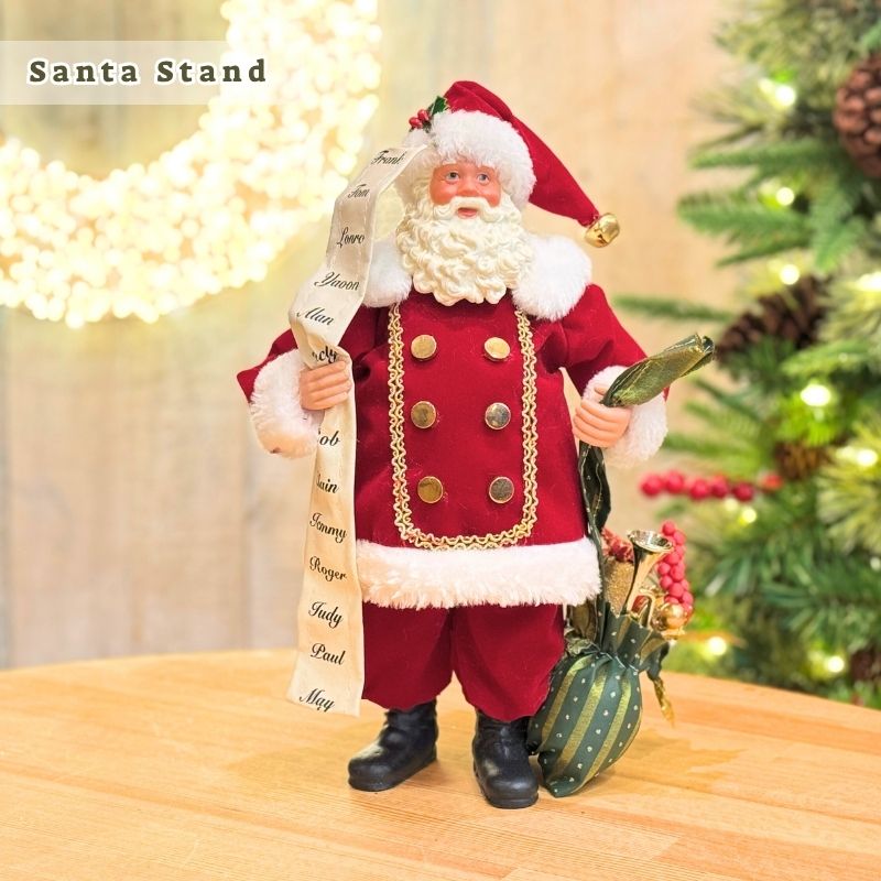 置き物サンタクロース可愛いですお値引きありです Amazon.co.jp: 2 サンタの置物 - ミニチュア サンタ クロースの置物