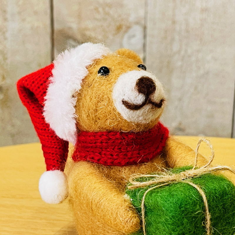 クリスマス置物 フエルトベアースタンド : Color and Seasons - 通販