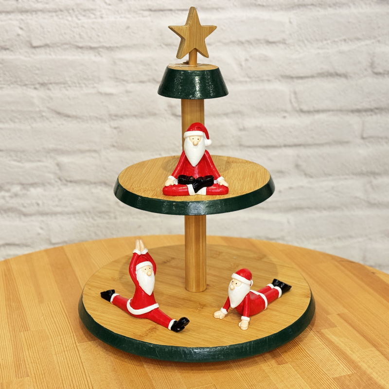 クリスマス置物 ポリレジンサンタスタンド(Aタイプ1個） : Color and