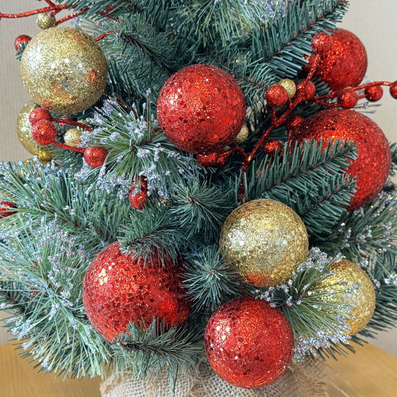 クリスマスツリー 北欧 おしゃれ 60cmレッドコレクションツリー