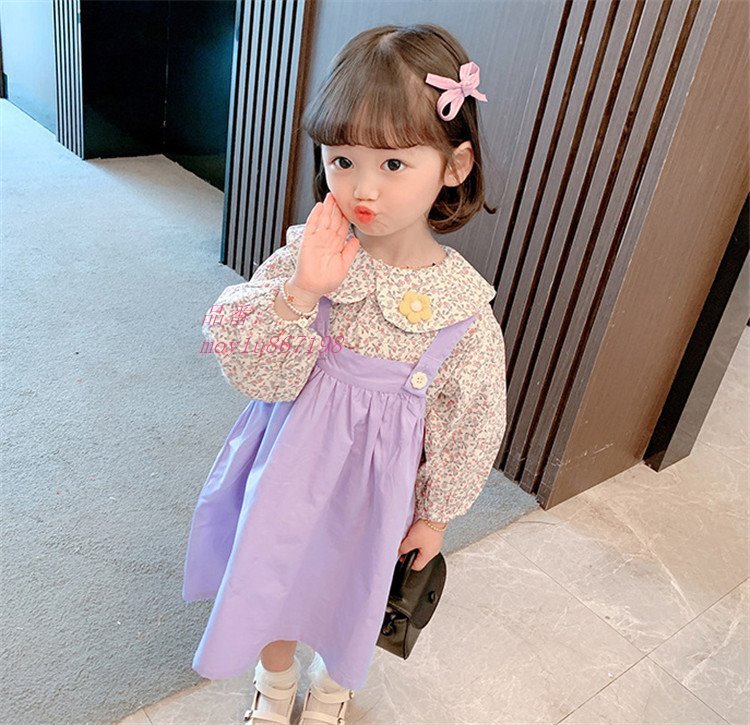 子供服 セットアップ キッズ 女の子 長袖 春服 ベビー服 新品 サロペット ブラウス 韓国子供服 花柄 おしゃれ トップス ワンピース シャツ  可愛い 折り襟 xERtwCAakW, 子ども服、シューズ - www.nerd-kom.de