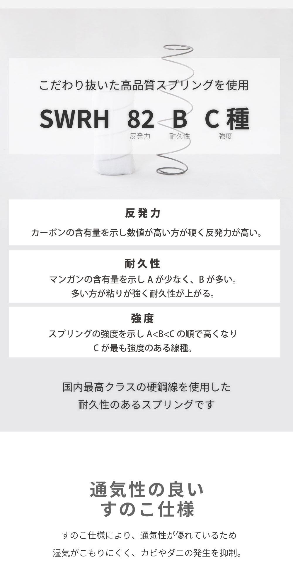 脚付きマットレス