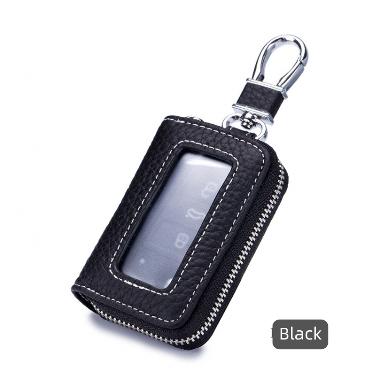 スマートキーケース  車キーケース 車クリア 窓付き キーケース ダブルファスナータイプ 本革 スマートキーカバー トヨタ ホンダ 日産 スズキ キーケース |  | 05