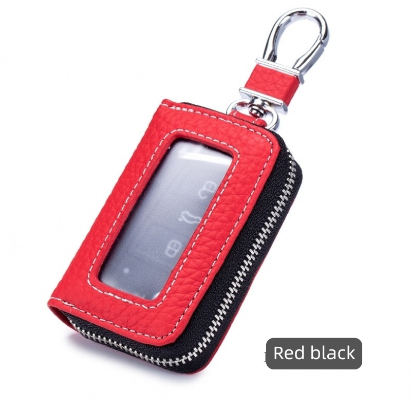 スマートキーケース  車キーケース 車クリア 窓付き キーケース ダブルファスナータイプ 本革 スマートキーカバー トヨタ ホンダ 日産 スズキ キーケース |  | 01