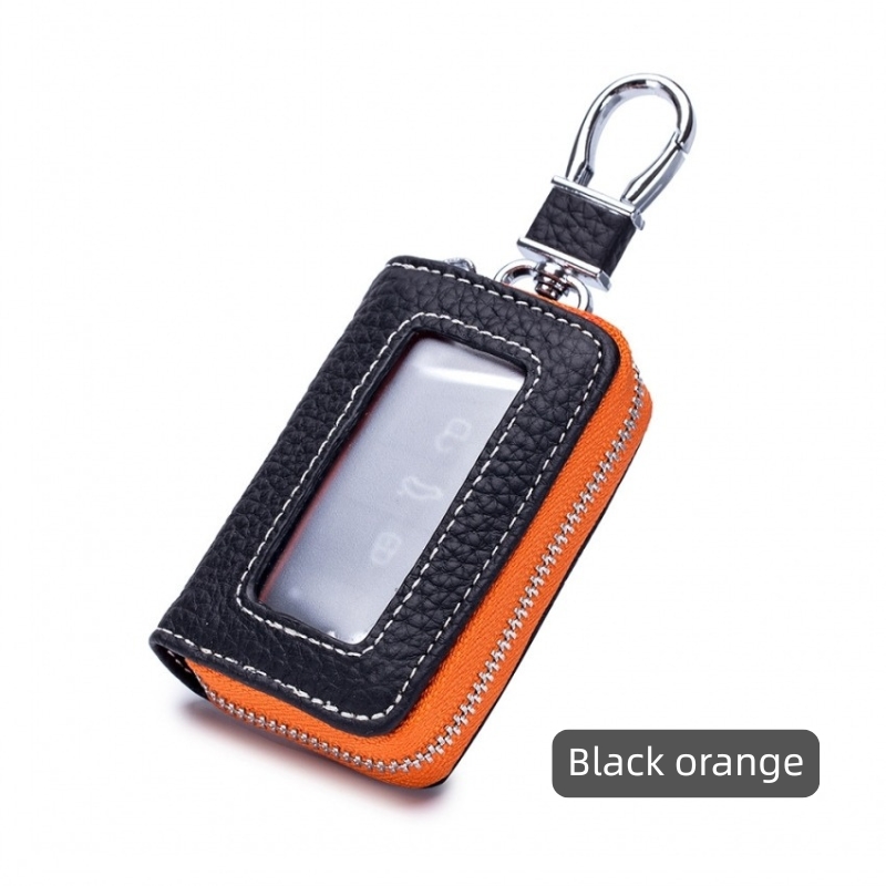 スマートキーケース  車キーケース 車クリア 窓付き キーケース ダブルファスナータイプ 本革 スマートキーカバー トヨタ ホンダ 日産 スズキ キーケース |  | 02