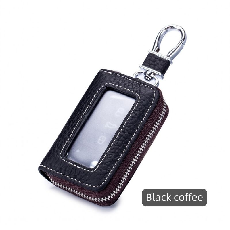 スマートキーケース  車キーケース 車クリア 窓付き キーケース ダブルファスナータイプ 本革 スマートキーカバー トヨタ ホンダ 日産 スズキ キーケース |  | 03