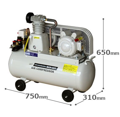 ナカトミ エアーコンプレッサー BCP-39T (単相100V/0.78MPa/容量39.5L