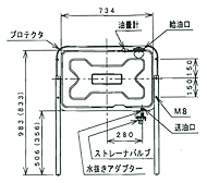 サンダイヤ 鋼板製 灯油タンク KL4-090SE (90型/リング・フレアー両 