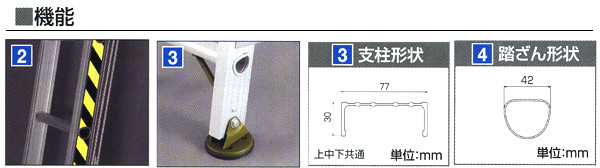 長谷川工業 業務用はしご LA1-52 (全長5.18m 1連はしご 最大使用重量130kg)