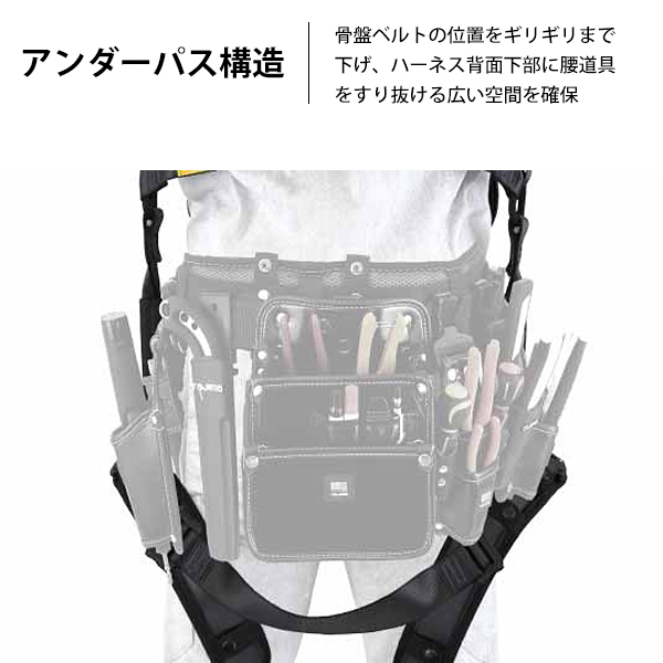 はるはる様ご検討用 Tajima タジマ ハオルハーネスHA 黒 KR150FA シングルL8 ダブル
