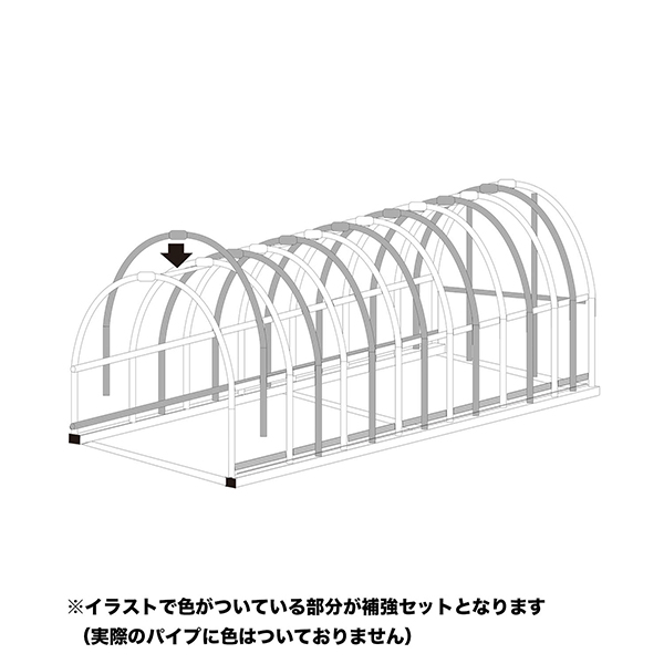 パイプ車庫(倉庫) 3256B用 フレーム補強キット [南栄工業 ナンエイ