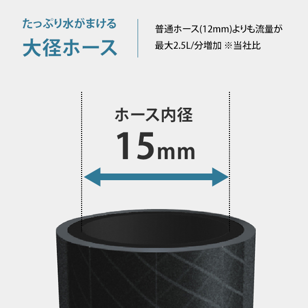タカギ ホースリール オーロラV R550CG 50m (ホース内径 15mm) [園芸用