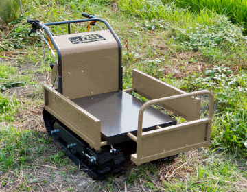 ウインブルヤマグチ PM247 クローラー式運搬車 積載 250kg ヤマグチ クローラー運搬車 PX25 (積載250kg/3馬力エンジン付) [PX-25