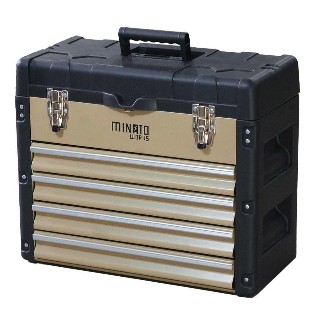 ミナト 5段ツールボックス TB-50 (引き出し付き/ベアリング付きレール) [工具箱 ツールチェ...