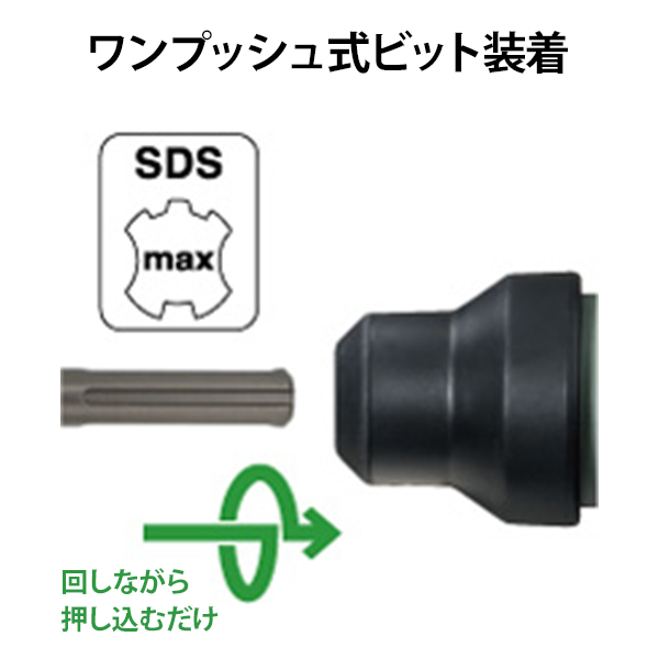 HiKOKI 日立工機 電動ハンマドリル DH40MC (40mm/SDSmax/ACブラシレスモーター) [穴掘機 ハンマードリル]｜minatodenki｜04